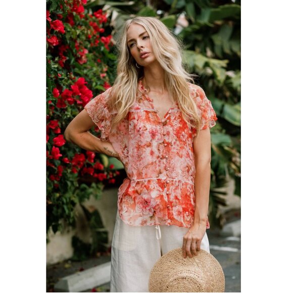 Johnny Was Yours Truly Silk Blouse - Picture 1 of 16